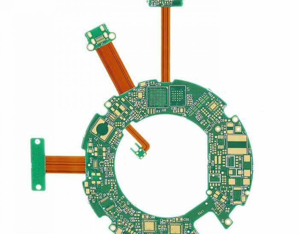 rigid flex pcb 6 layer HDI